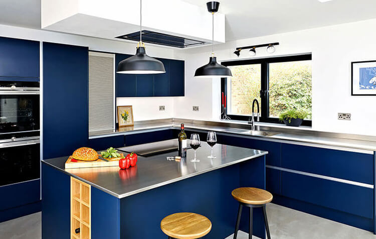 Stainless-Steel Designer Kitchens